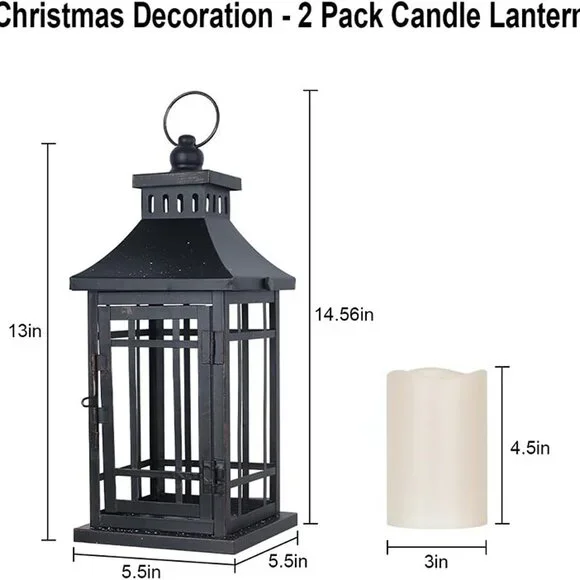 NEW  Christmas Decorations Indoor, Outdoor Christmas Led Lanterns Decorative - Picture 5 of 8